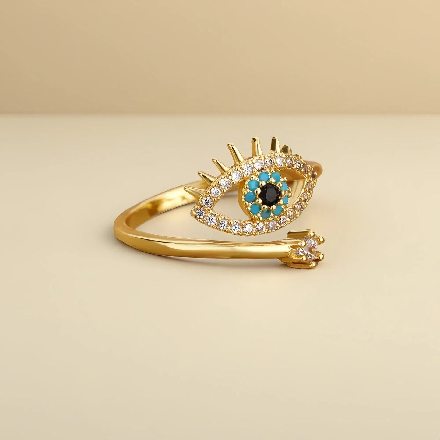 Anillo Ojo de Luz Dorado