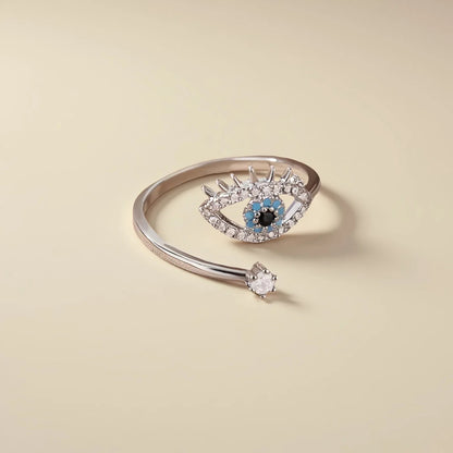 Anillo Ojo de Luz Plateado
